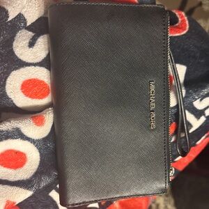 Michael Kors Black Wristlet